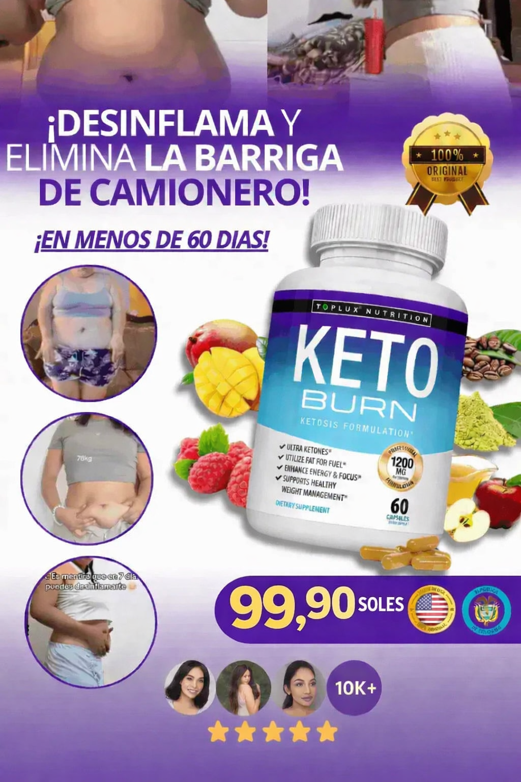 KETO BURN® – Derrite la grasa abdominal y recupera tu figura ideal sin dietas