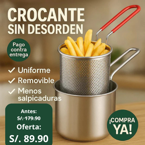 🍳 OLLA EASYFRY® – La olla de acero inoxidable que fríe sin salpicar y cocina de todo