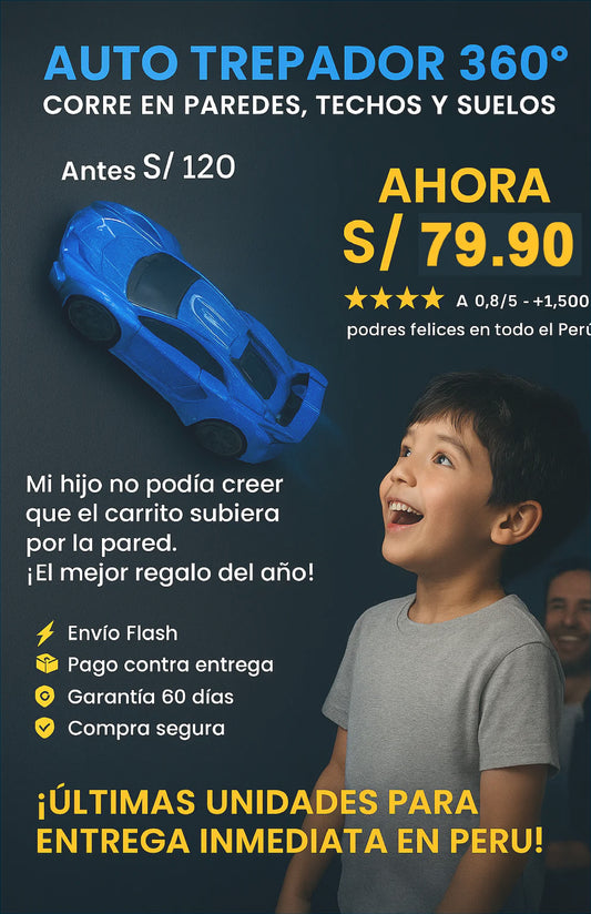 WALL RACER® – El carrito que trepa paredes como por arte de magia 🚗🧲