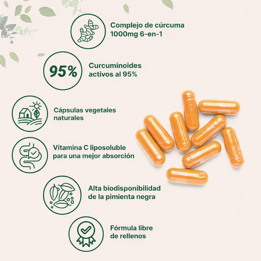 Turmeric Curcumin®: Detén el desgaste de tus articulaciones y recupera la movilidad que la artritis te robó