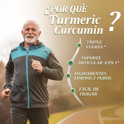 Turmeric Curcumin®: Detén el desgaste de tus articulaciones y recupera la movilidad que la artritis te robó