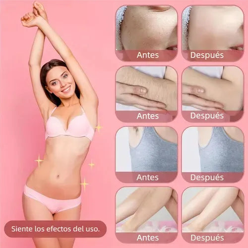 Nueva Depiladora Íntima 2-en-1®: Consigue una piel de bebé en tu zona "V" sin dolor ni irritación desde el primer uso.