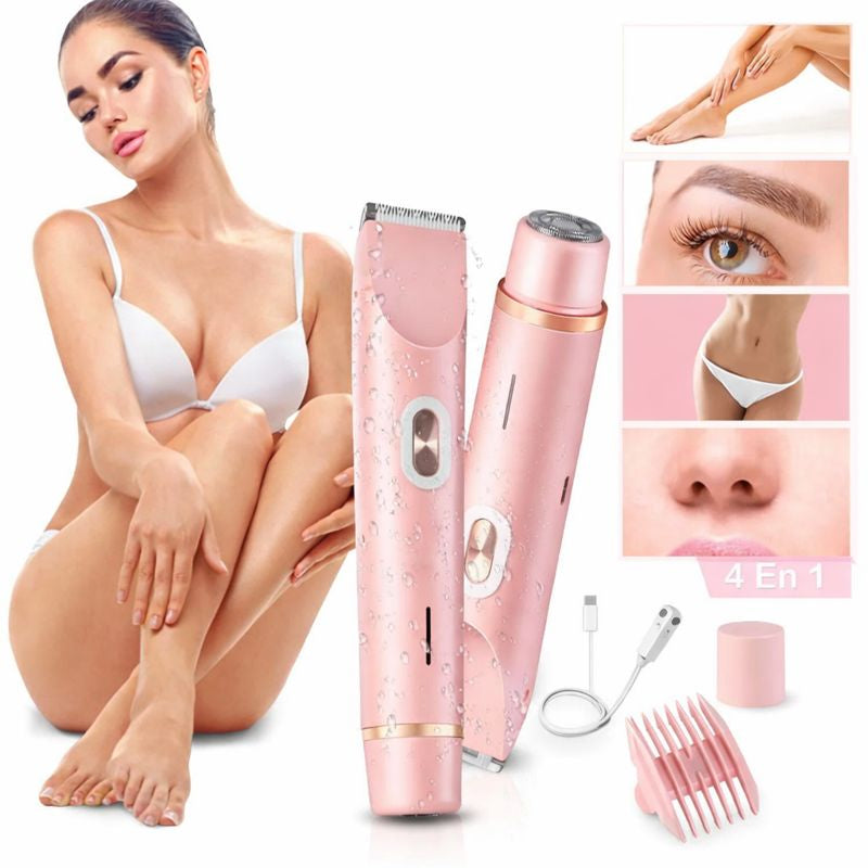 Nueva Depiladora Íntima 2-en-1®: Consigue una piel de bebé en tu zona "V" sin dolor ni irritación desde el primer uso.