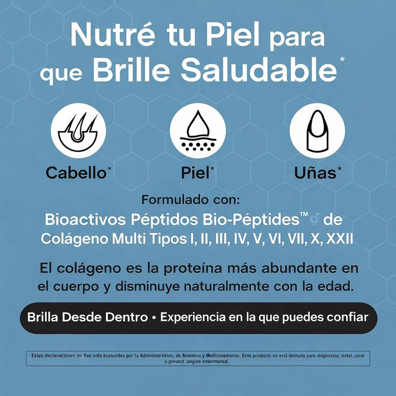 Colágeno NeoCell®: Recupera la firmeza de tu piel y detén la caída del cabello en solo 3 semanas.